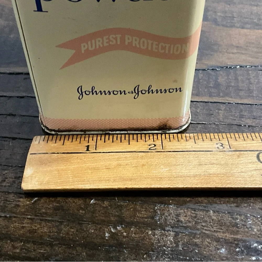 Vintage Johnson & Johnson’s Powder Tin Only Collectible USA